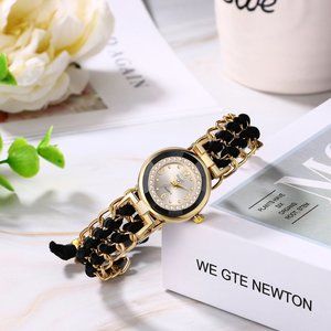 New Black and Gold Adjustable  Watches